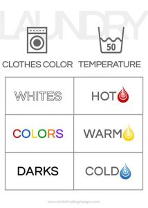 washing machine colors temperature